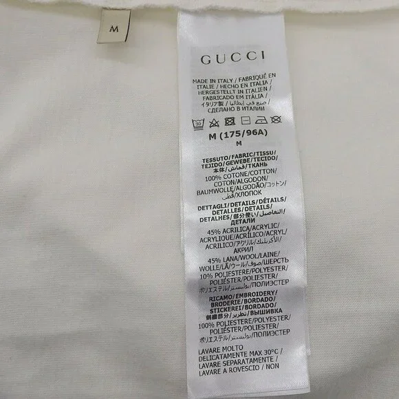Gucci 24 SS 100% Cotton Webline Logo - Picture 7 of 9